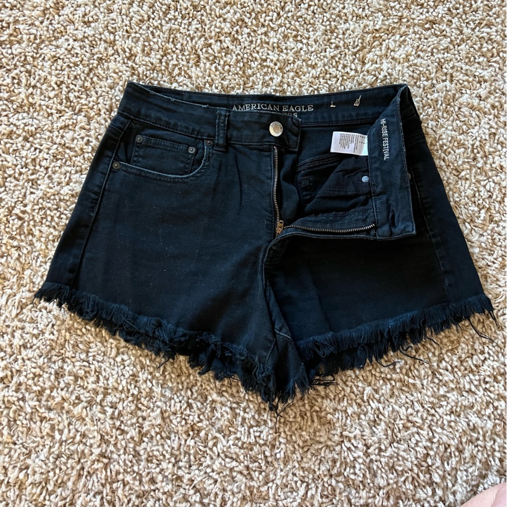 American Eagle festival hi-rise jean shorts size 10